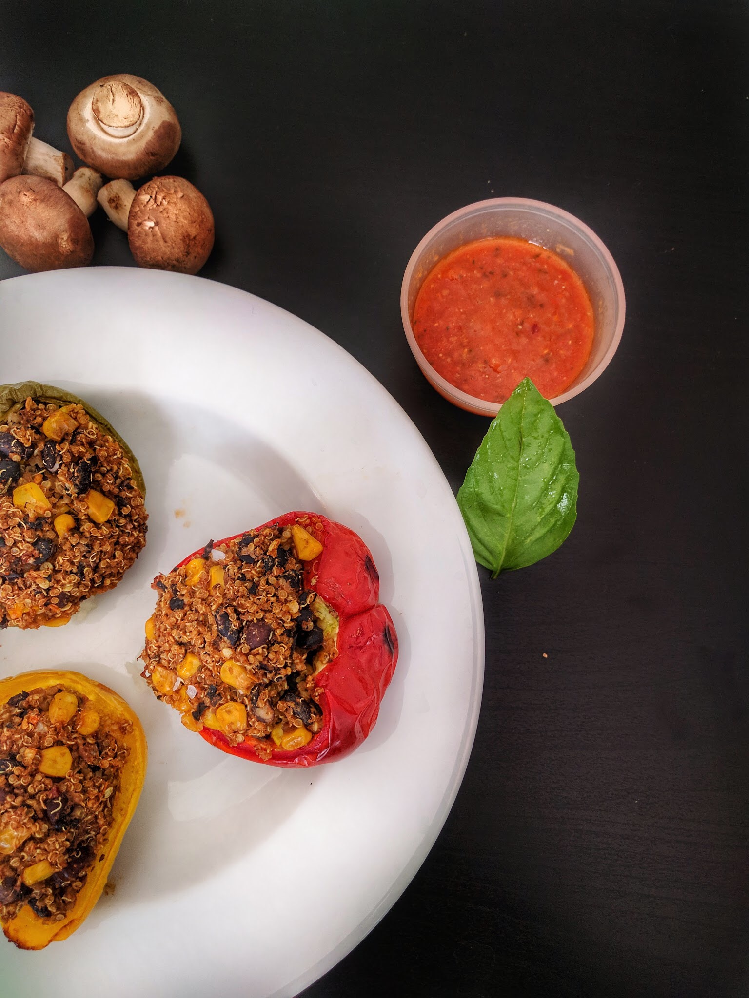 Mexican/Spanish Style Stuffed Quinoa Peppers
